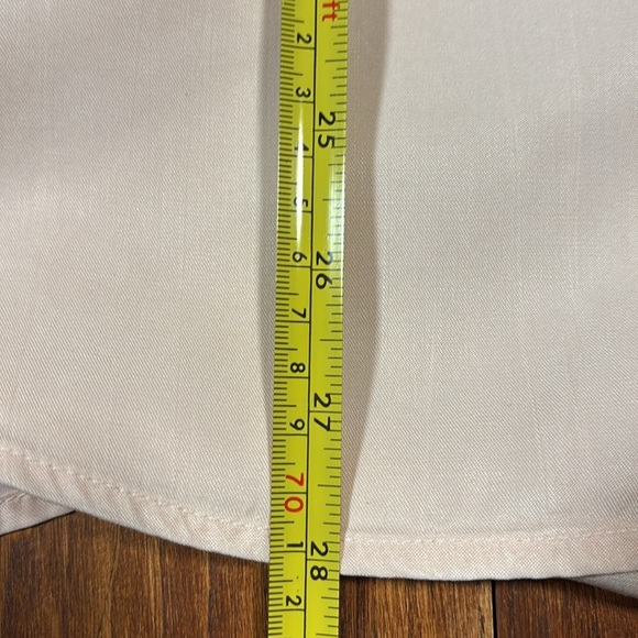 Crown & Ivy Curvy Light Pink Cold Shoulder Button Down Shirt Size 3X - Picture 11 of 12